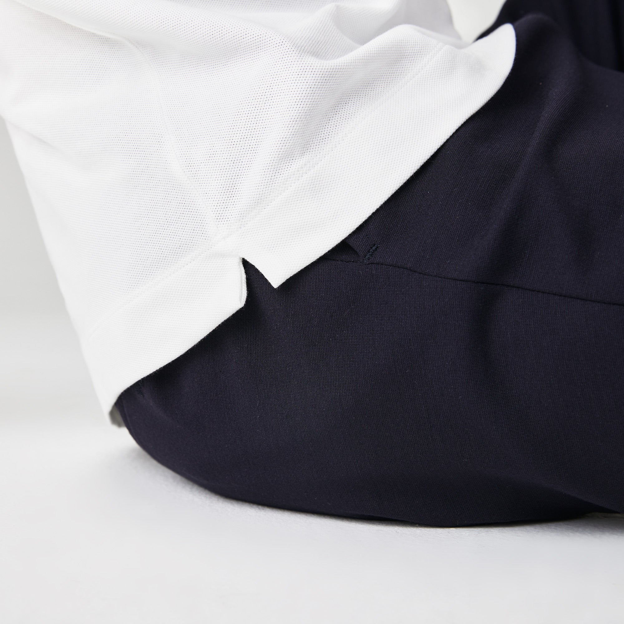 Paris piqué button-down polo shirt - White