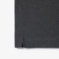 Polo coupe droite Paris boutonné en piqué - Bitume Chiné