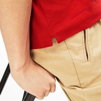 Paris piqué button-down polo shirt - Red