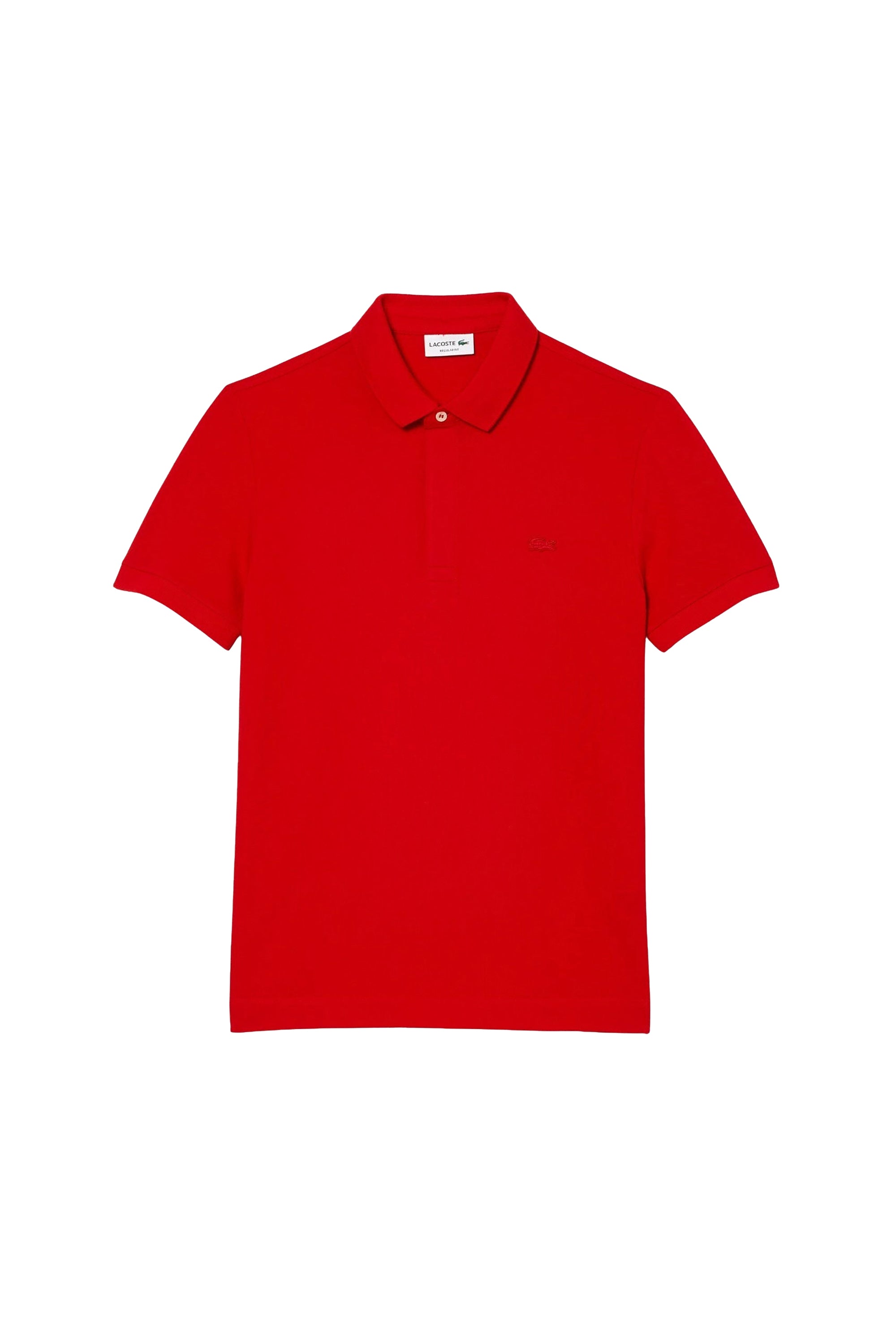 Paris piqué button-down polo shirt - Red
