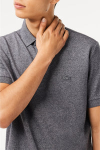 Polo coupe droite Paris boutonné en piqué - Eclipse Jaspe