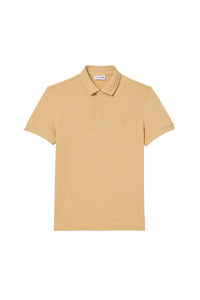 Paris straight-cut polo with piqué buttons - Croissant