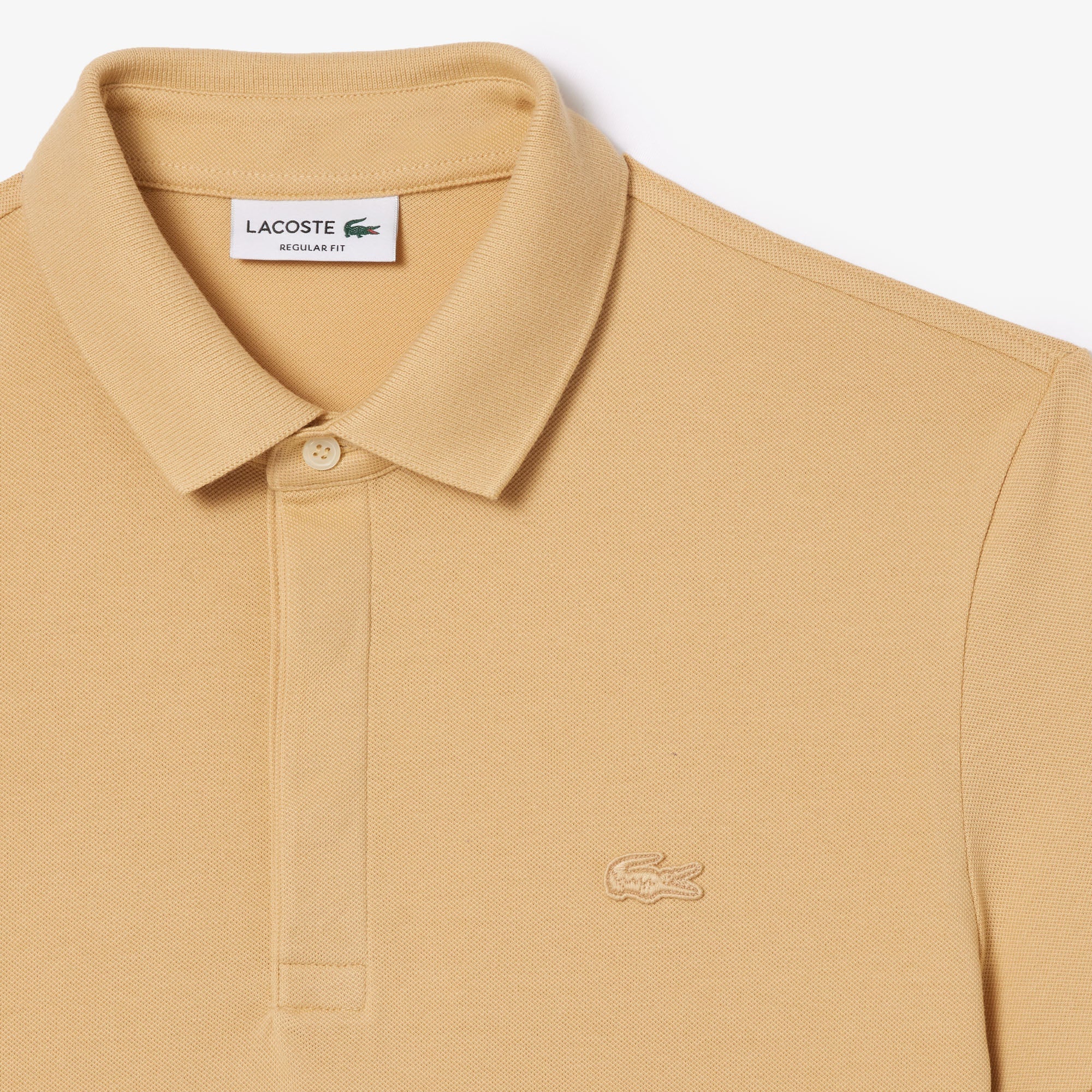 Polo coupe droite Paris boutonné en piqué - Croissant