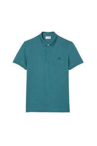 Paris button-down polo shirt in piqué - Hydro