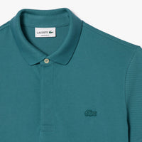 Paris button-down polo shirt in piqué - Hydro