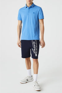 Paris straight-cut polo with piqué buttons - Aérien