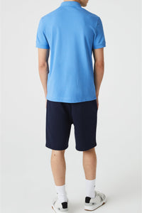 Paris straight-cut polo with piqué buttons - Aérien