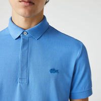 Paris straight-cut polo with piqué buttons - Aérien