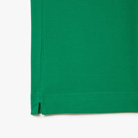 Paris straight-cut button-down polo shirt - Fluorine