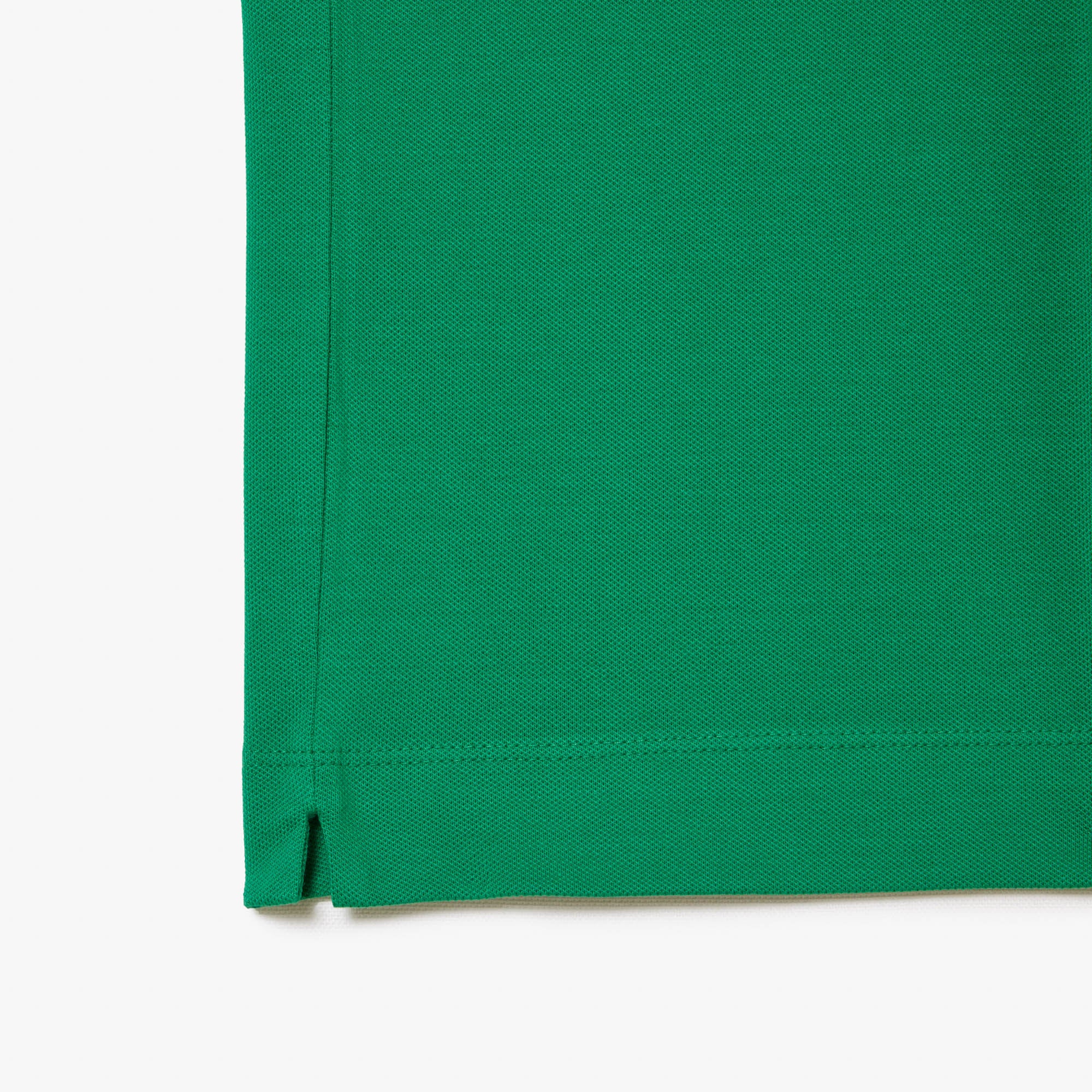 Paris straight-cut button-down polo shirt - Fluorine