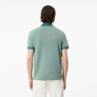 Straight cut pique polo shirt - Sinople & Hydro