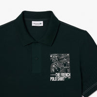 Polo coupe droite Movement imprimé en piqué - Sinople