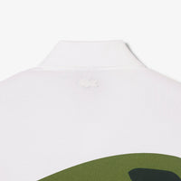 Polo imprimé en piqué - Blanc & Multicolor
