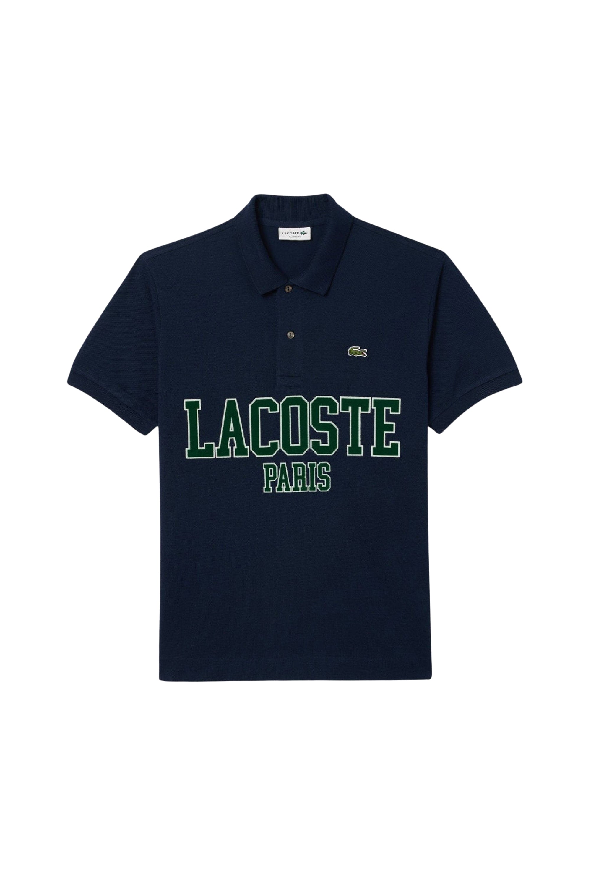L.12.12 polo shirt in small pique - Navy