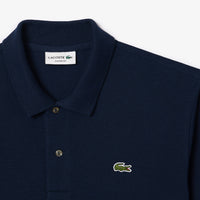 L.12.12 polo shirt in small pique - Navy