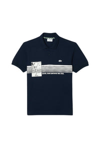 Polo L.12.12 imprimé - Marine