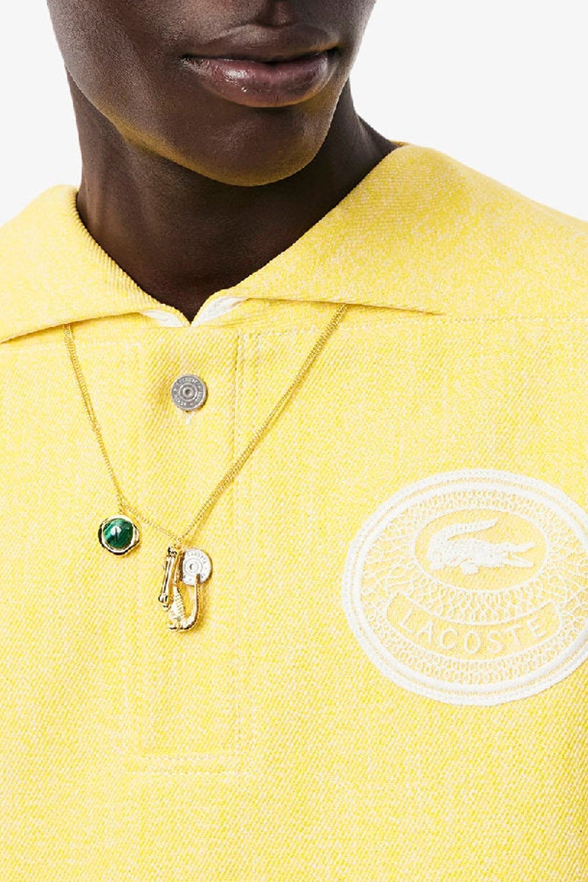 Polo oversize en denim - Ananas & Blanc
