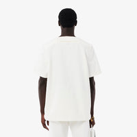 Oversized printed denim T-shirt - White & Multicolour