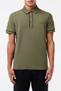 Polo coupe droite Paris boutonné en piqué - Tank