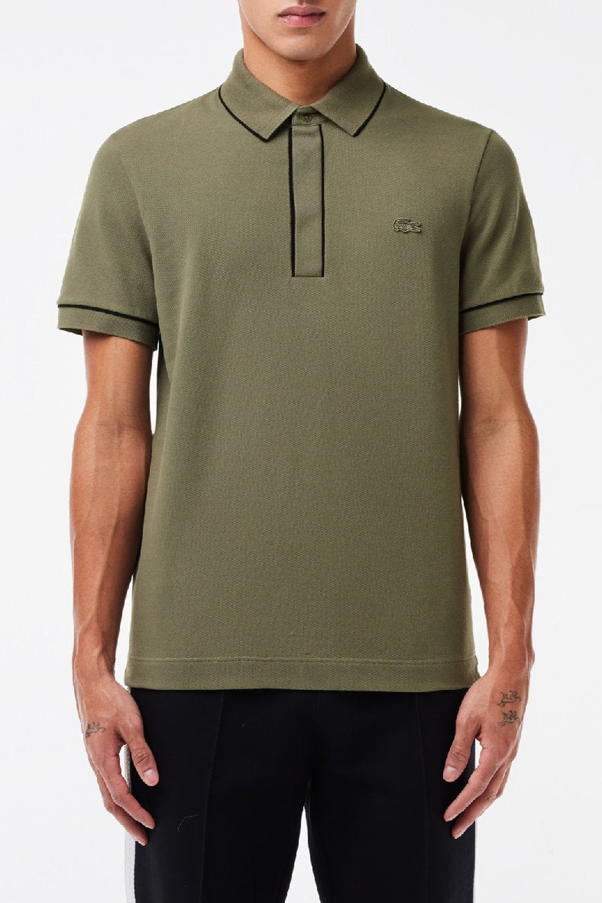 Polo coupe droite Paris boutonné en piqué - Tank