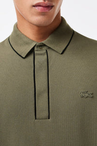 Polo coupe droite Paris boutonné en piqué - Tank