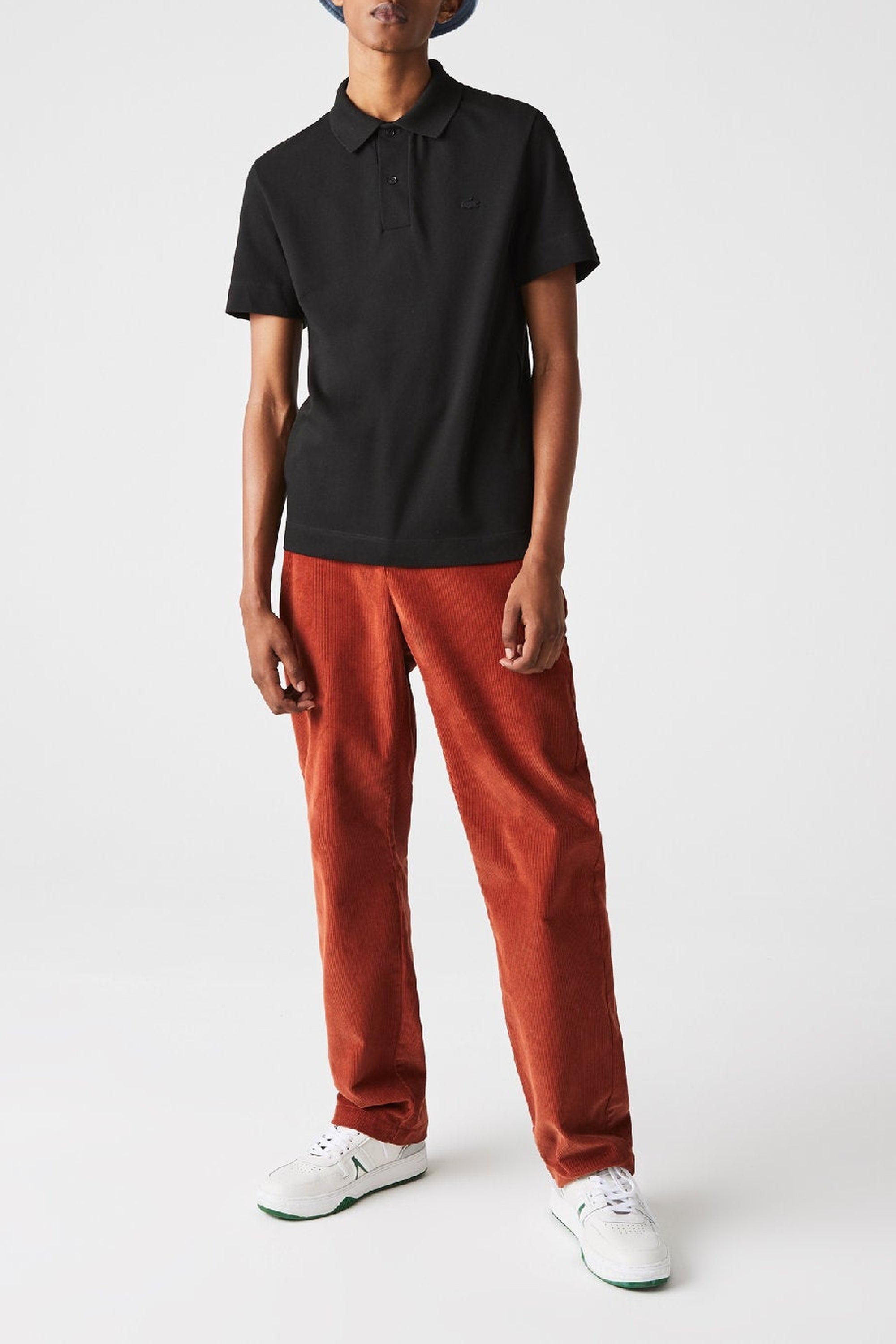 Polo Lacoste Active boutonné - Noir