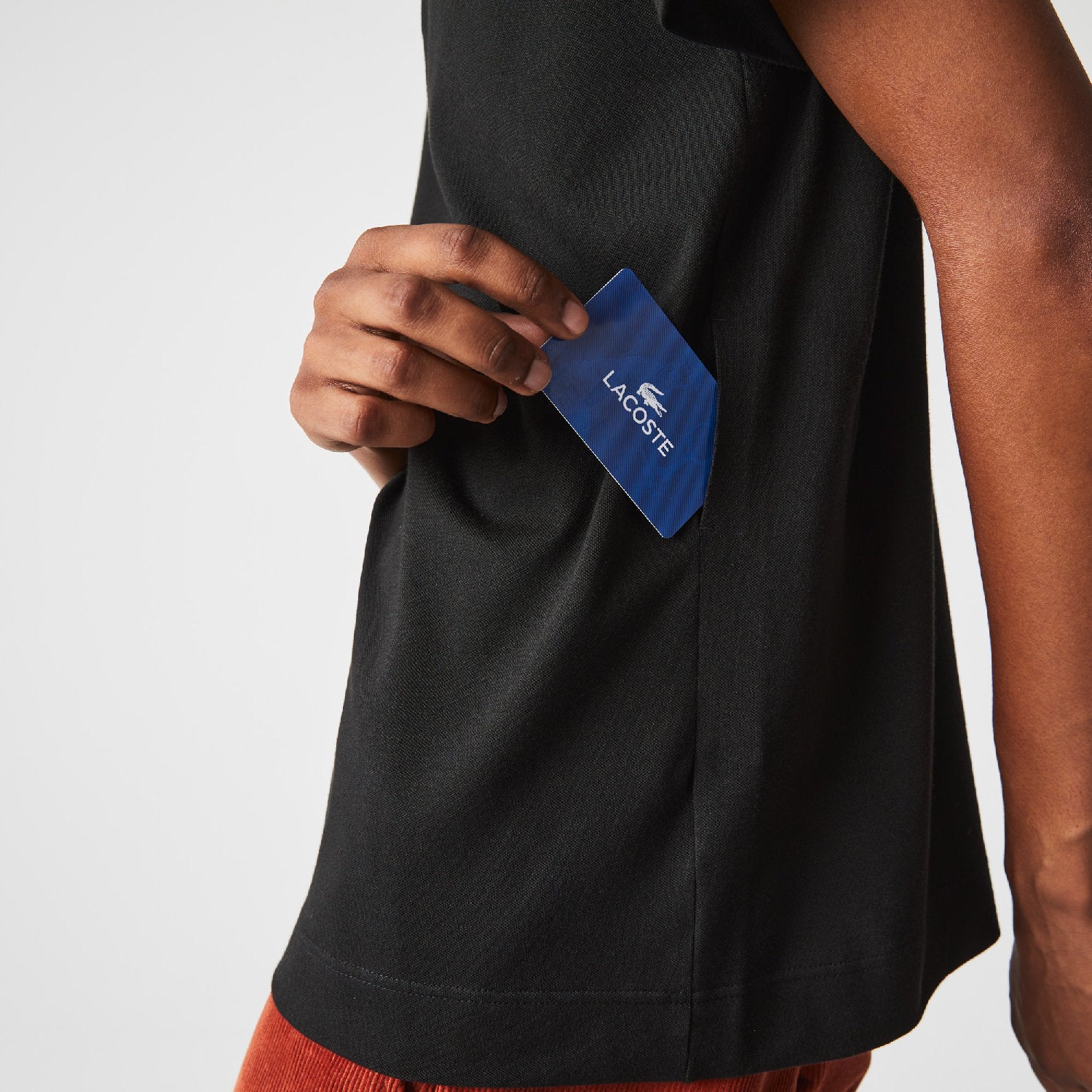 Polo Lacoste Active boutonné - Noir