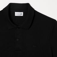 Polo coupe droite en piqué - Noir