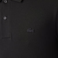 Polo coupe droite en piqué - Noir