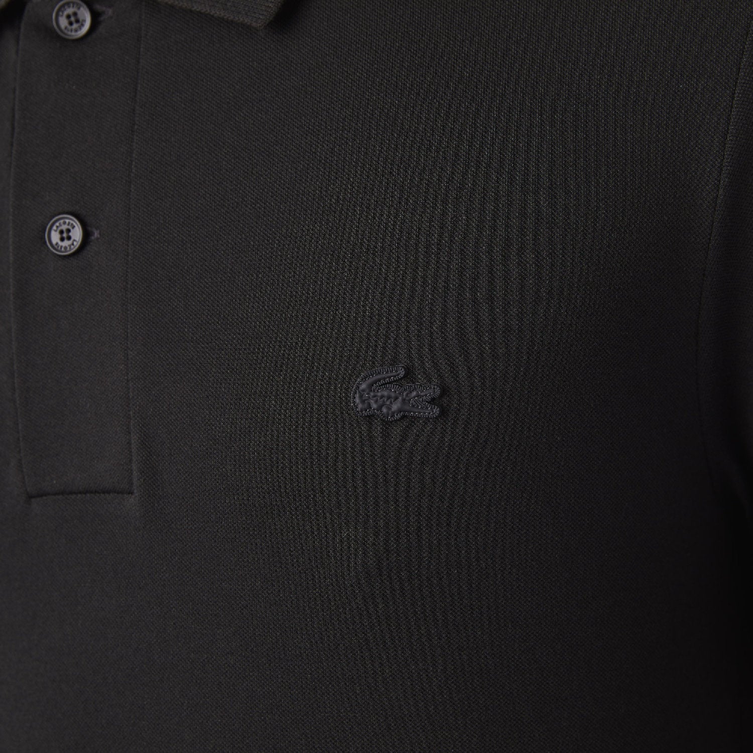 Polo coupe droite en piqué - Noir