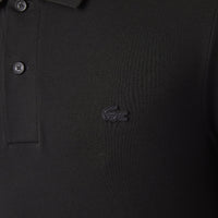 Polo coupe droite en piqué - Noir