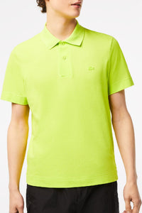Polo coupe droite en piqué - Lime