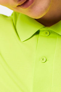 Polo coupe droite en piqué - Lime