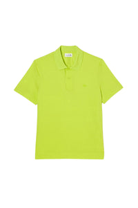Polo coupe droite en piqué - Lime