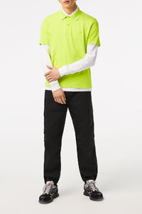 Polo coupe droite en piqué - Lime