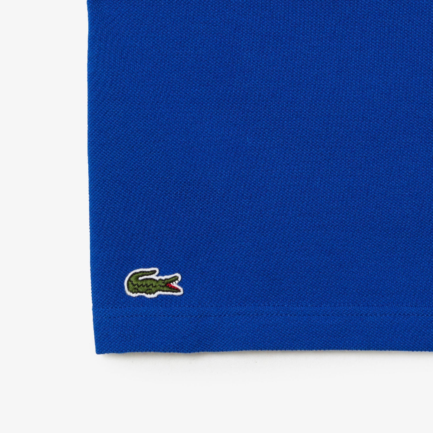 Polo avec logo en piqué - Cobalt & Blanc