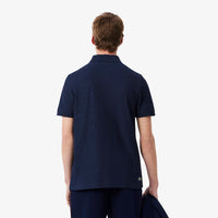 Polo coupe droite Lacoste x Roland-Garros en piqué - Marine