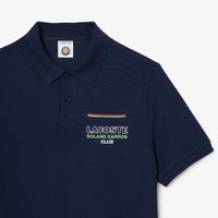 Polo coupe droite Lacoste x Roland-Garros en piqué - Marine