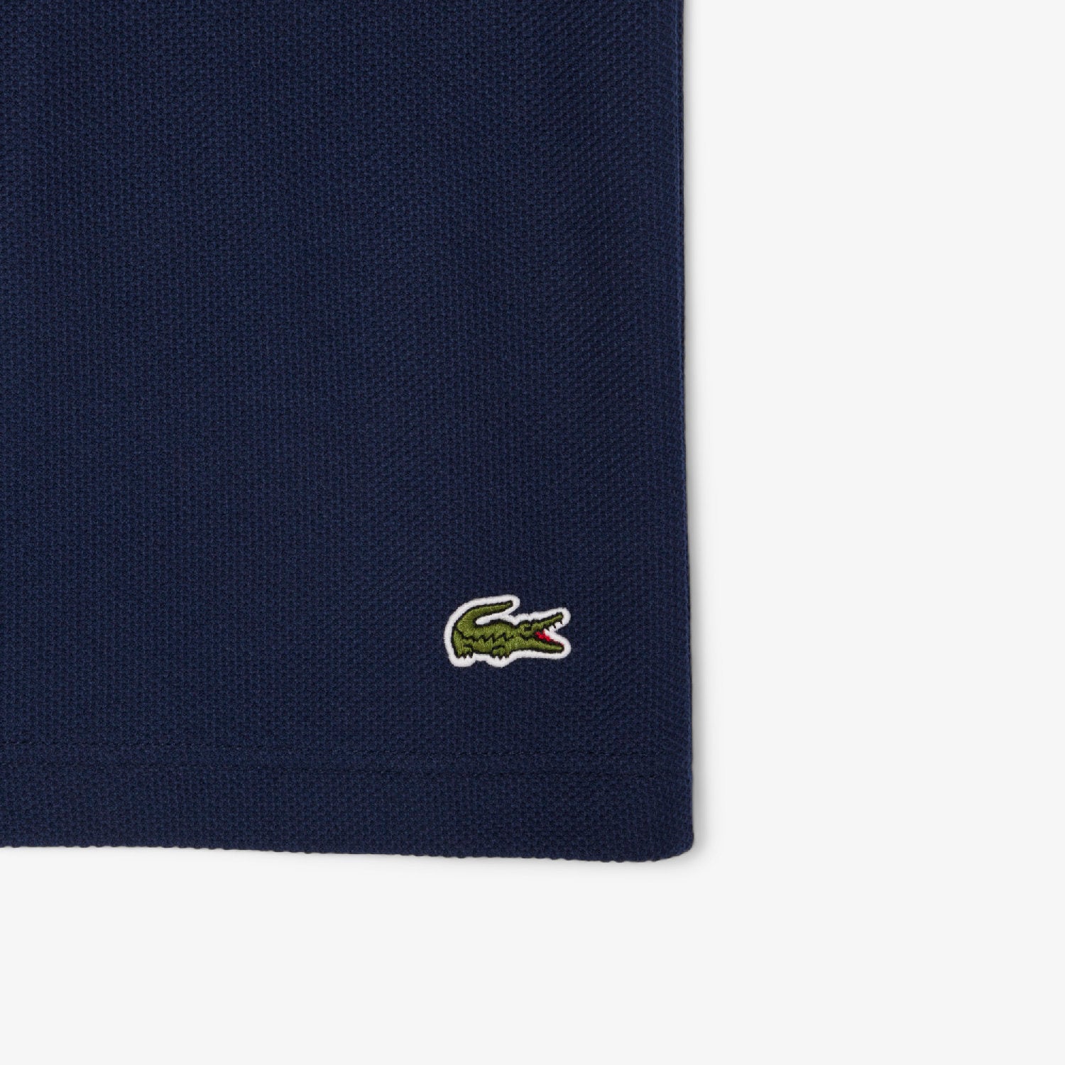Polo coupe droite Lacoste x Roland-Garros en piqué - Marine