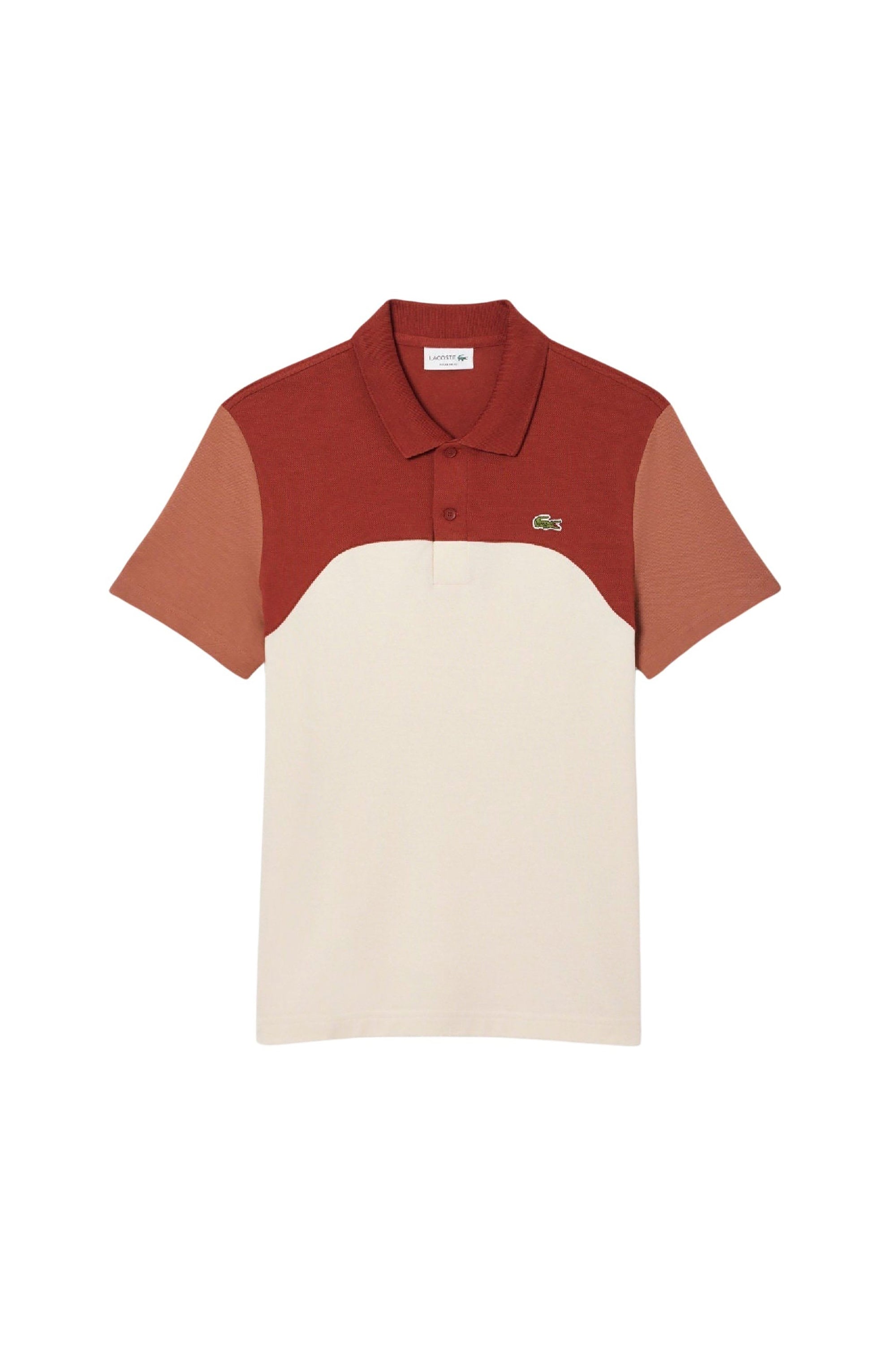 Polo coupe droite L.12.12 à broderie en piqué - Laponie & Iberis