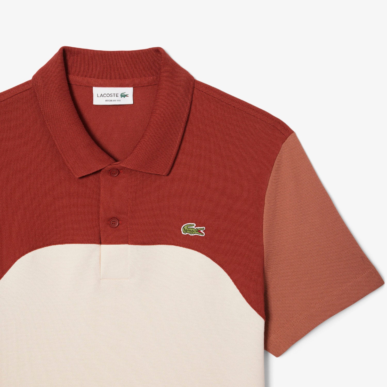 Polo coupe droite L.12.12 à broderie en piqué - Laponie & Iberis
