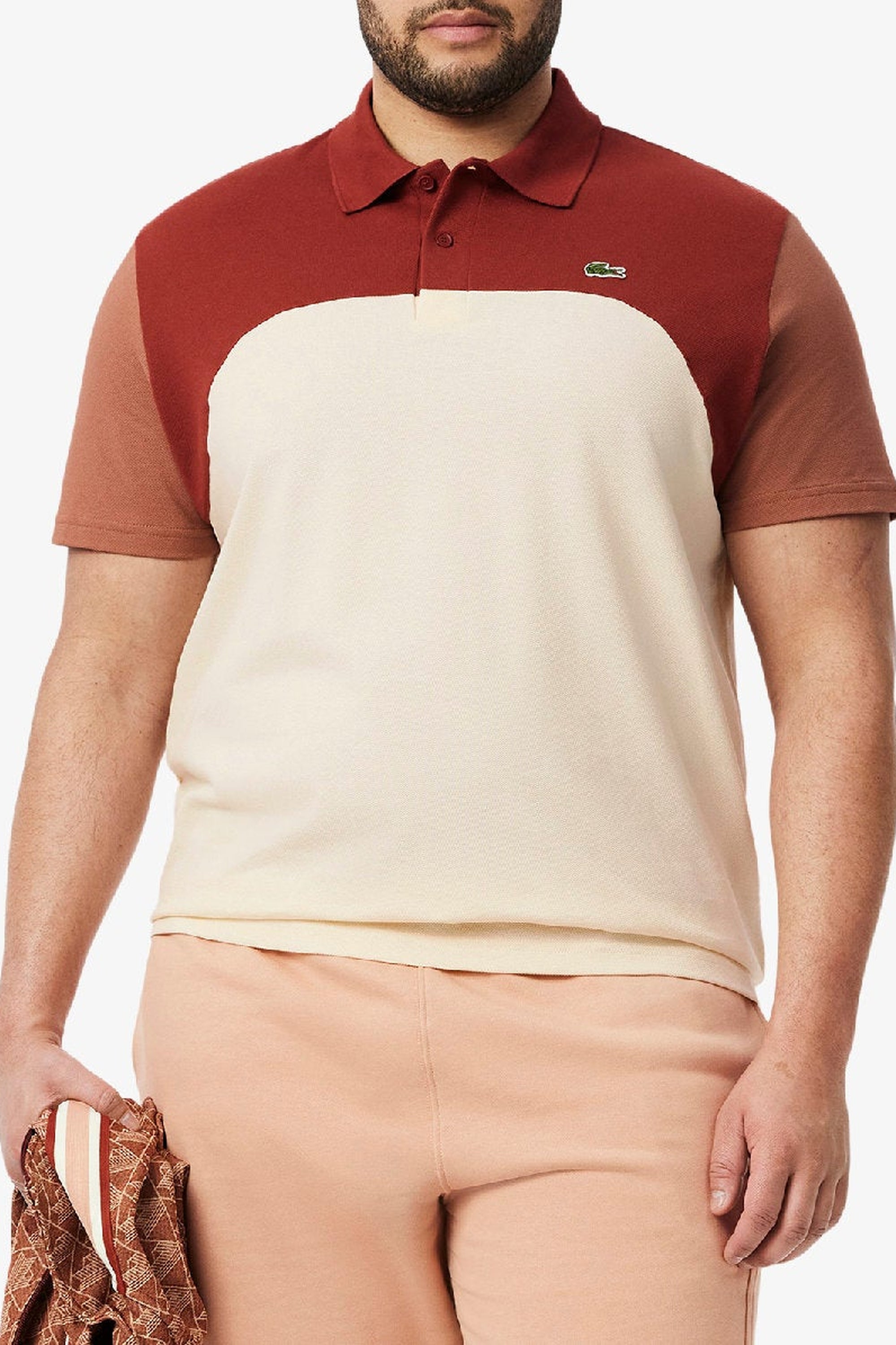Polo coupe droite L.12.12 à broderie en piqué - Laponie & Iberis
