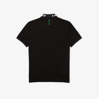 Polo ajusté en piqué - Noir