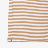 L.12.12 striped polo shirt in small pique - Viennese & White