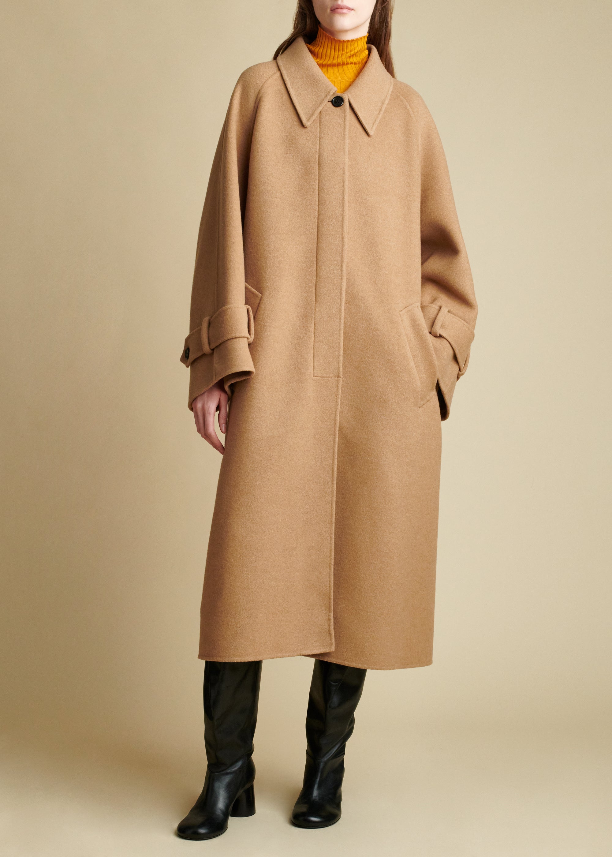 Phelton coat in wool - Camel