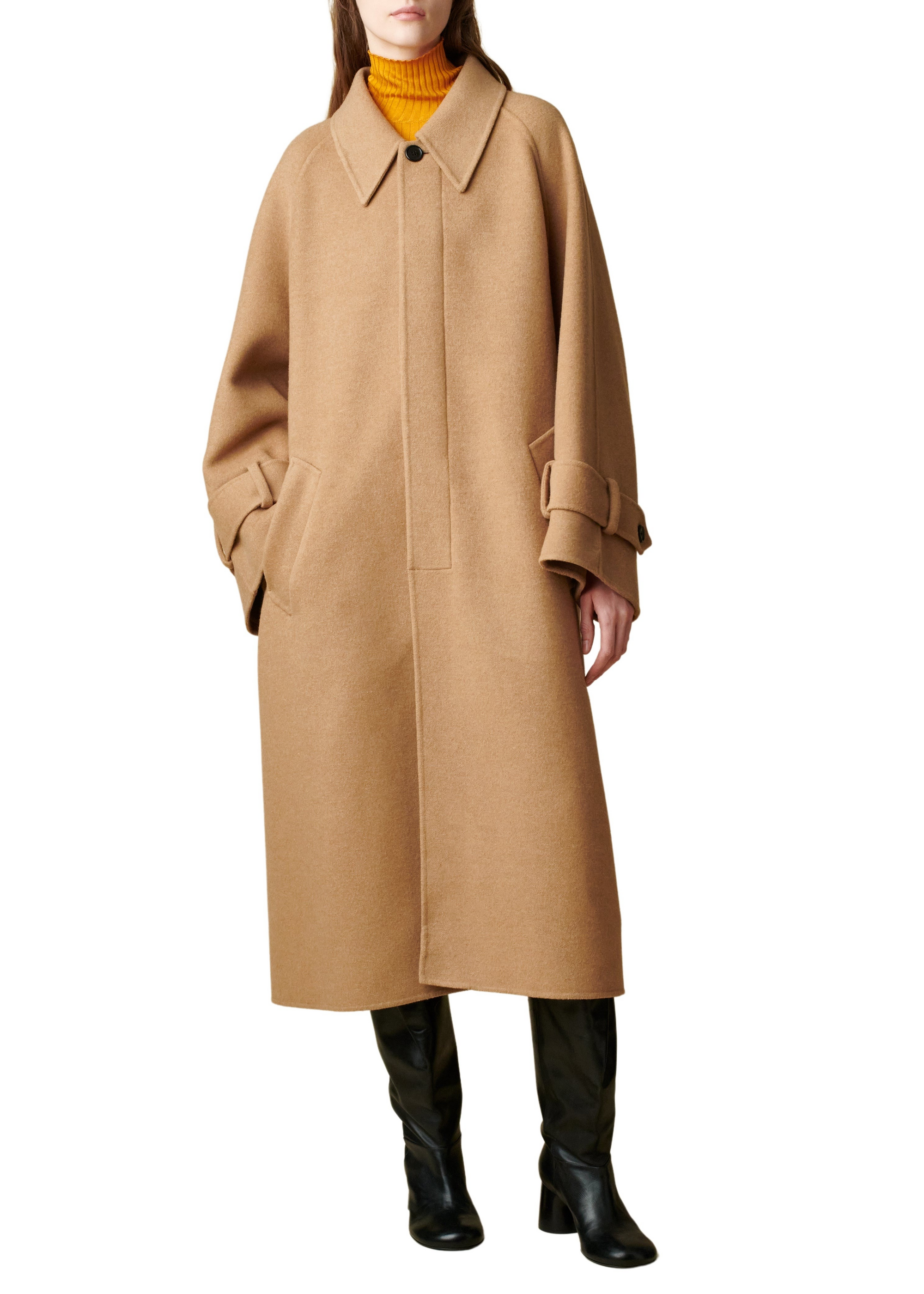 Manteau Phelton en laine - Camel