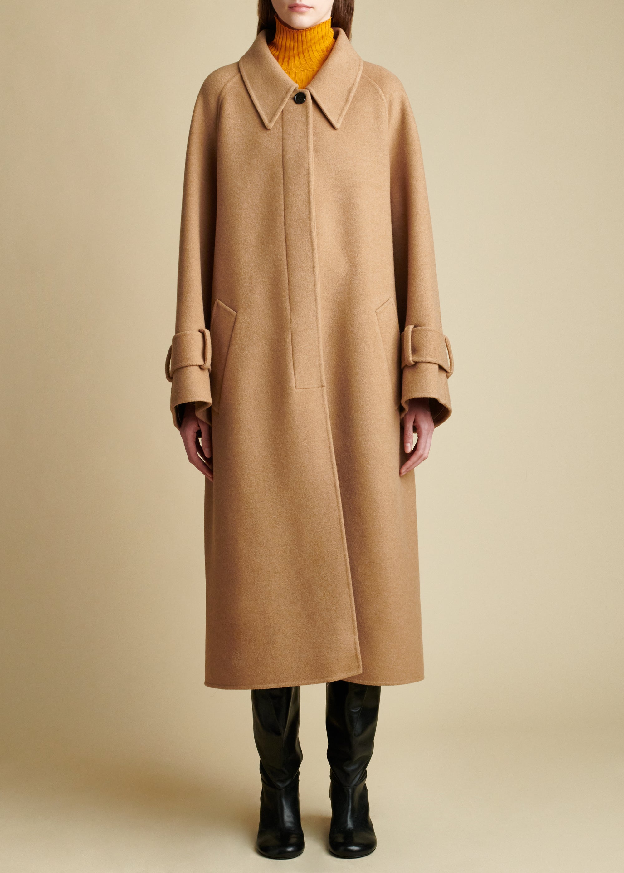 Manteau Phelton en laine - Camel