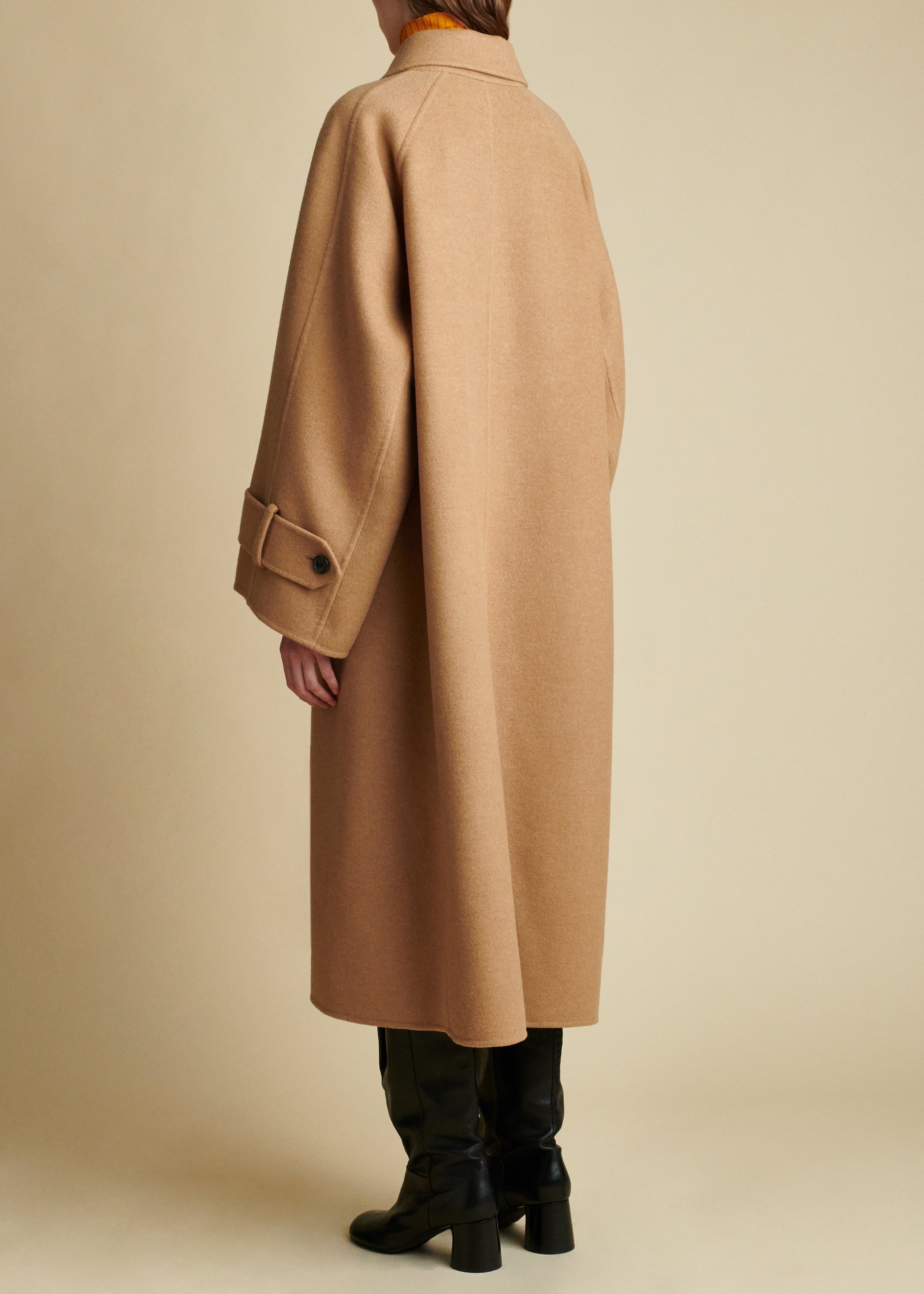 Manteau Phelton en laine - Camel