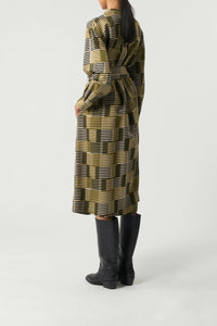 KAKI/ECRU ROBE CHAINE & TRAME PHILOMENE