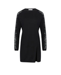 Robe pull Philo en dentelle - Black